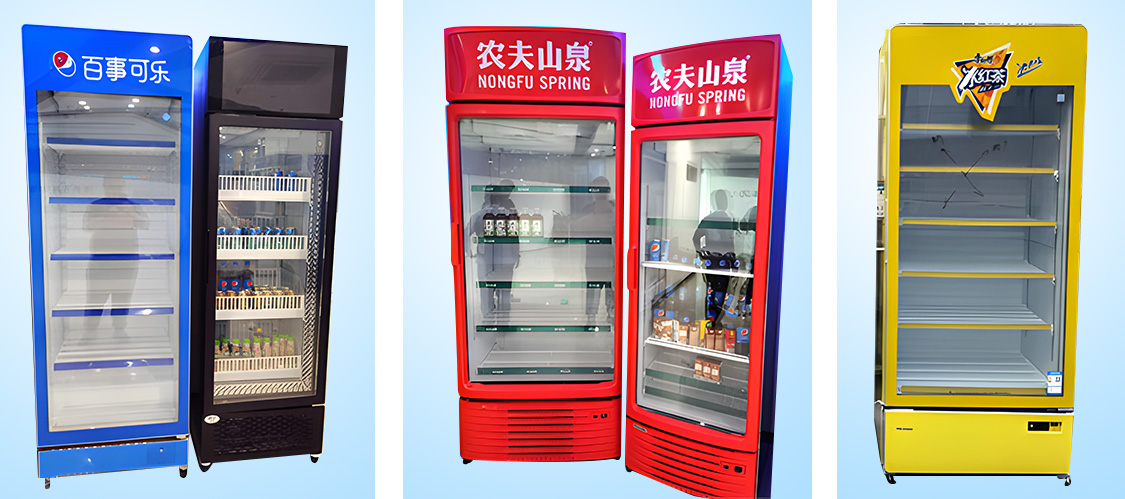 臺(tái)玻玻璃飲料柜門體